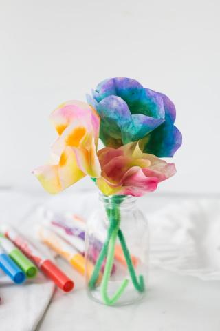 coffee filter flowers