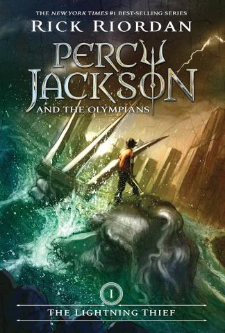 Book cover of Percy Jackson: the Lightning Thief by Rick Riordan