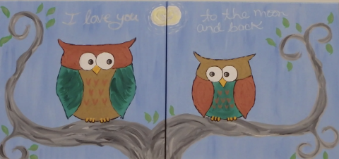 owl painting