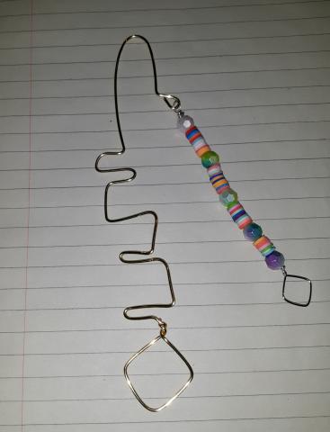 beaded wire bookmark
