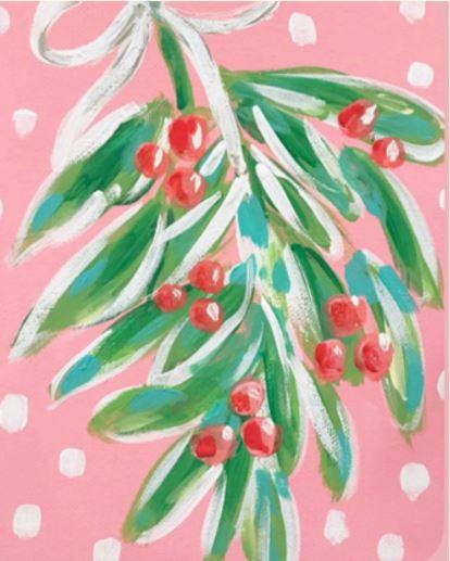 mistletoe painting